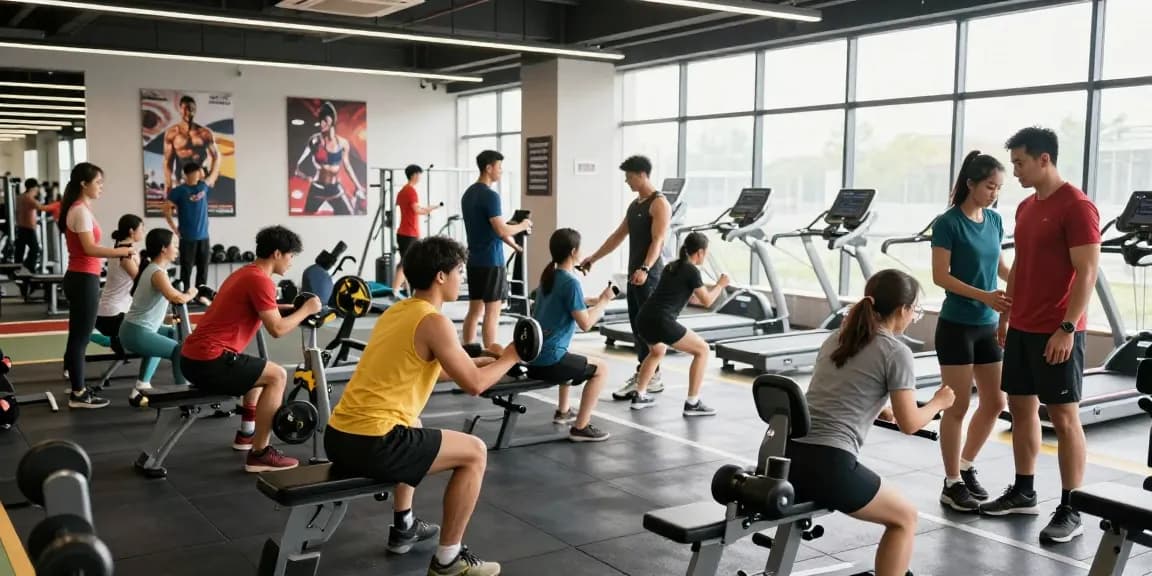 Aktive Fitness-Community im Astera Shop für Steroide, motivierende Umgebung mit Modernität.