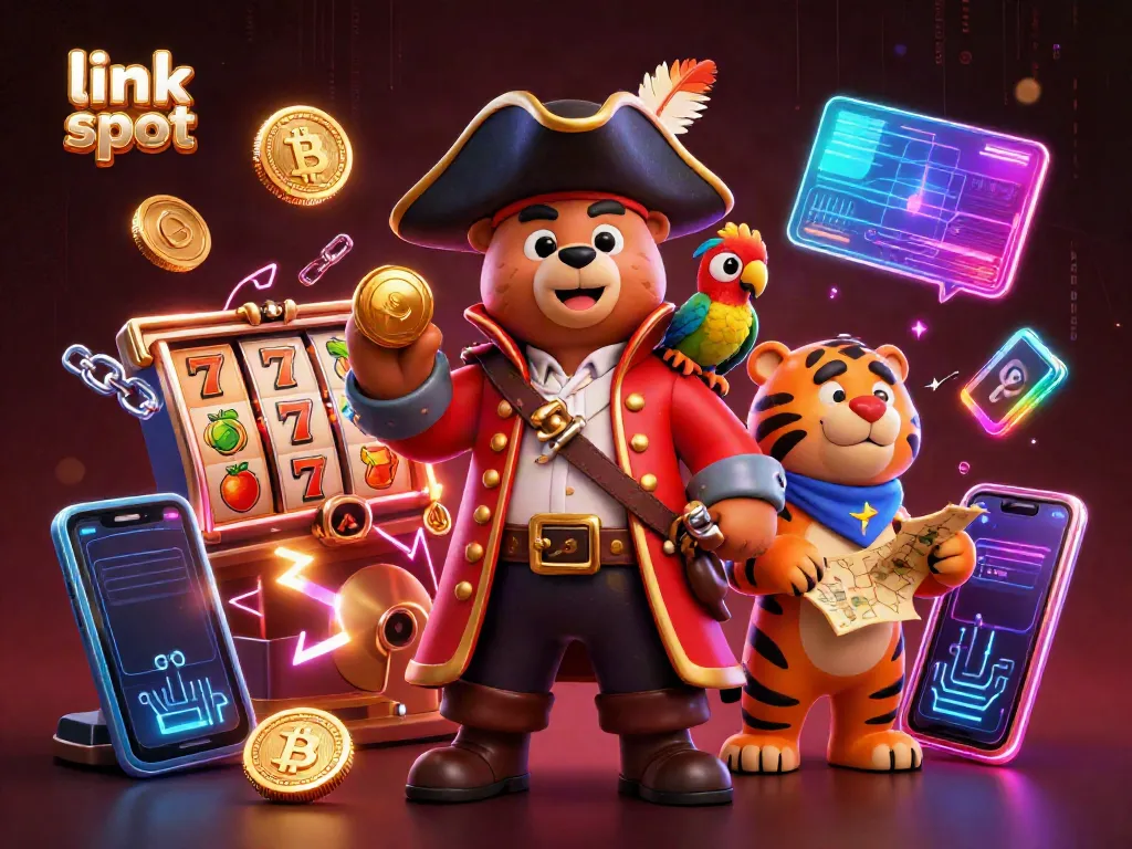 Engage with link slot through thrilling jackpot reels and pirate adventures in a rich 3D scene.