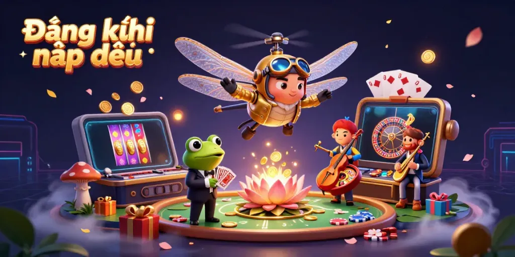 Experience thrilling gaming with Đăng ký nạp đầu bonus at Mubet, featuring exciting casino characters.