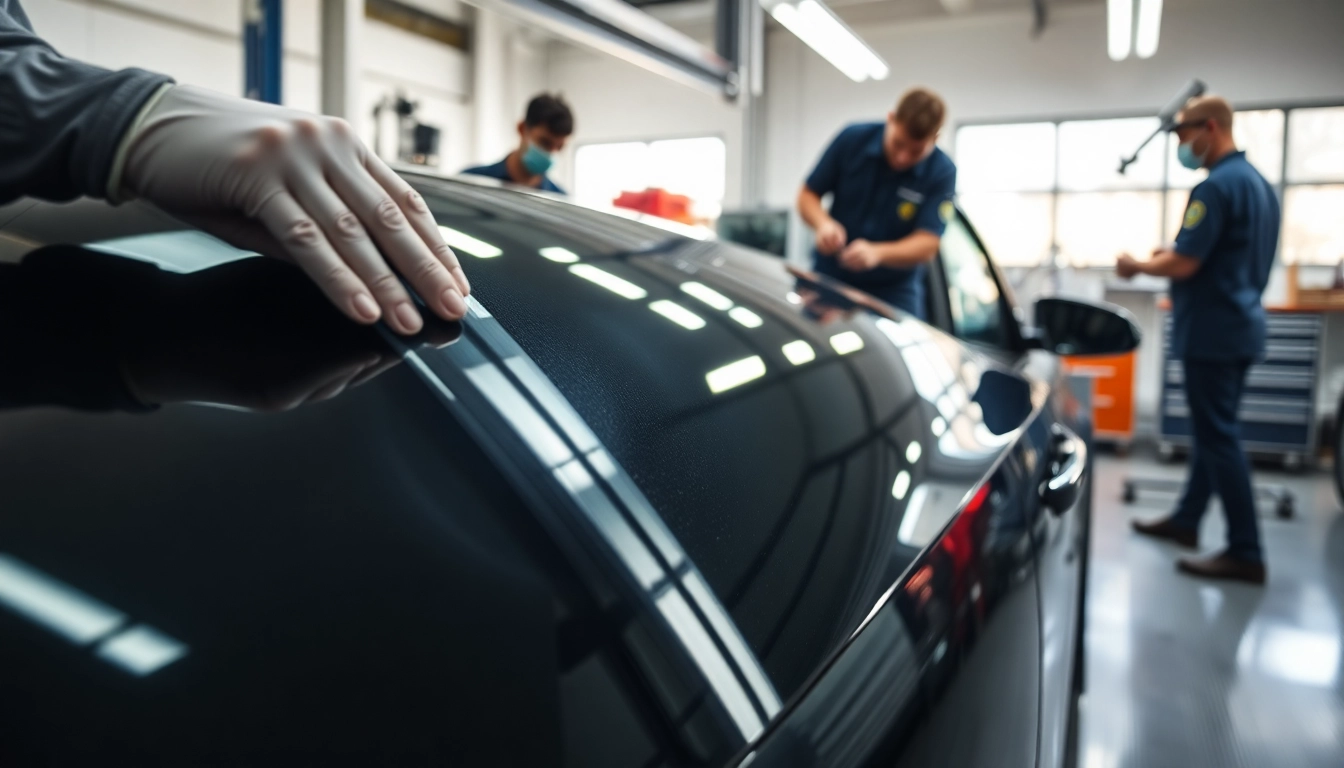 Transparente Lackschutzfolie (PPF) anbringen lassen bei einem Auto mit professioneller Technik.