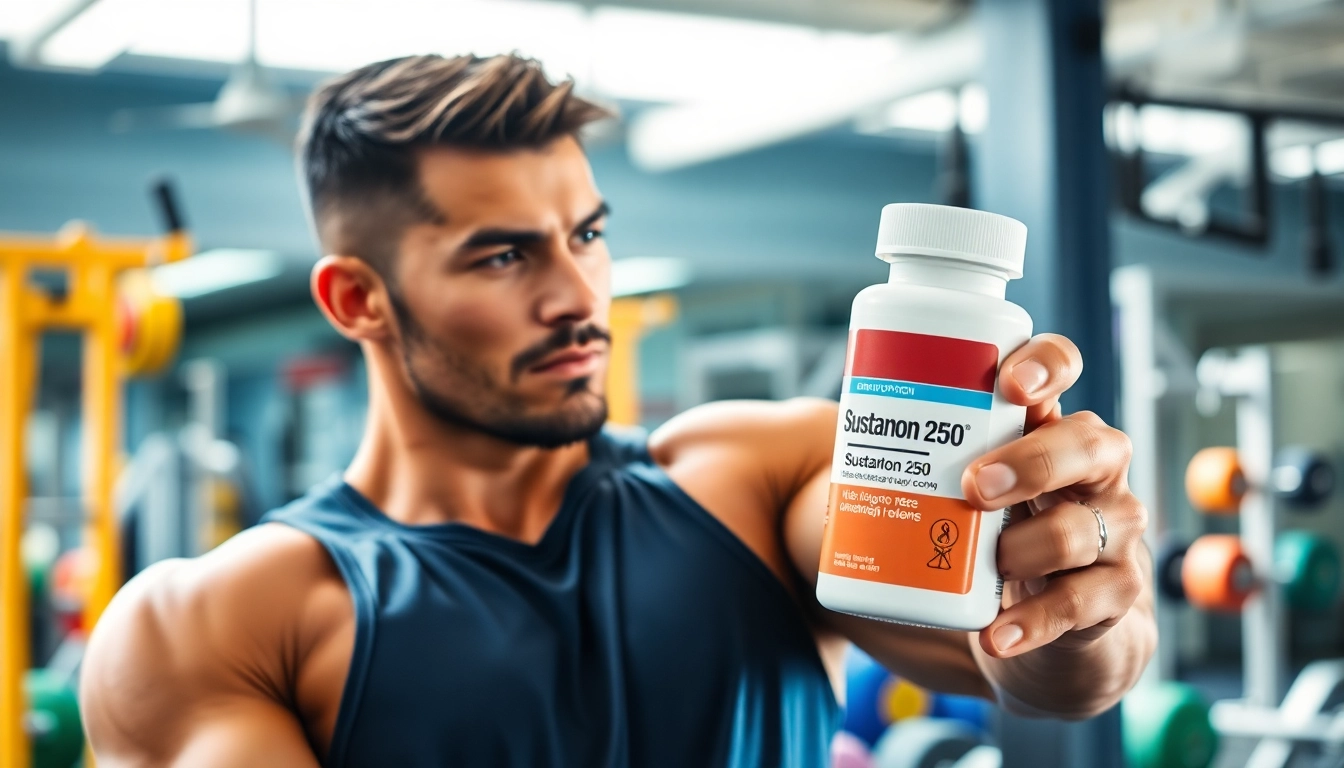 Effiziente Gewinnung von Sustanon 250 kaufen in einer modernen Fitnessumgebung.