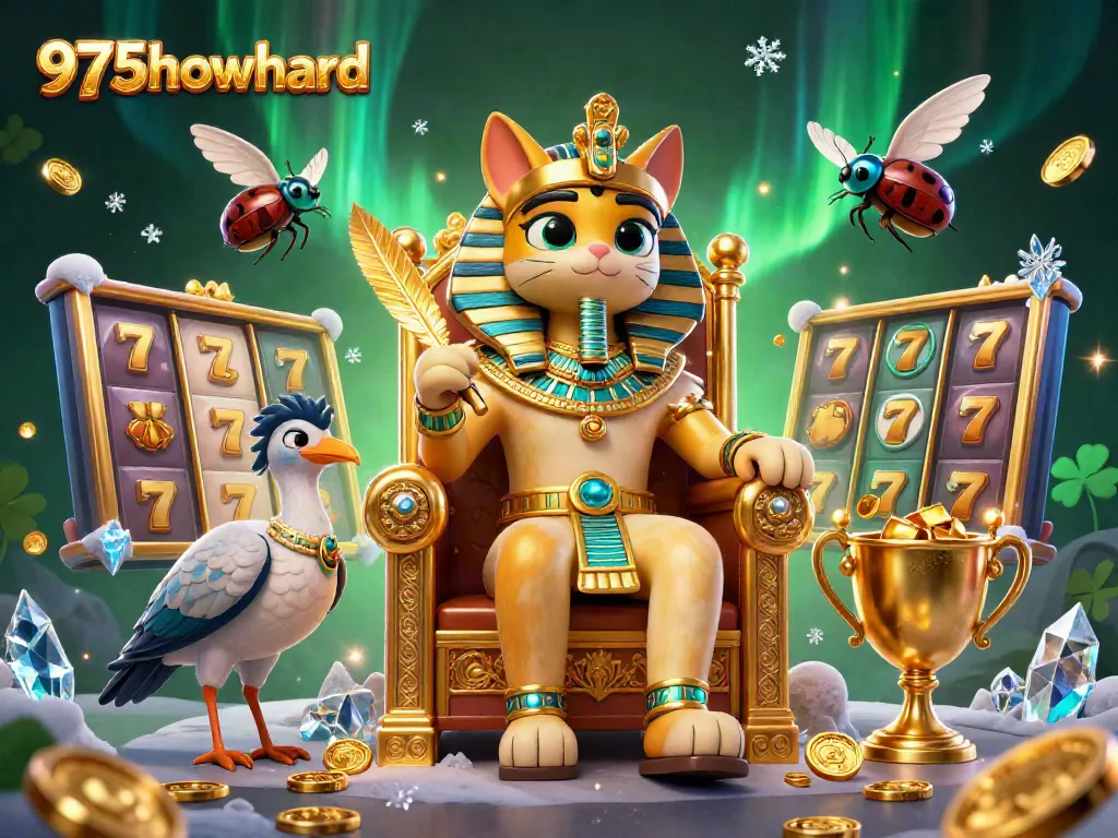 Experience thrilling slots with 975howard's vibrant casino scene, featuring dynamic characters and rich elements.