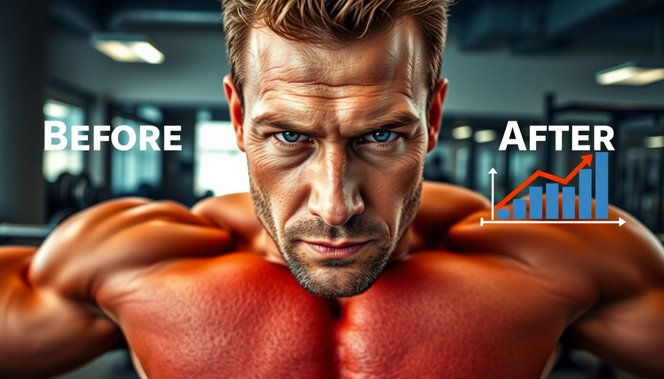 Vorher-Nachher-Bilder zur Wirkung von testo vorher nachher in der Fitnesswelt.